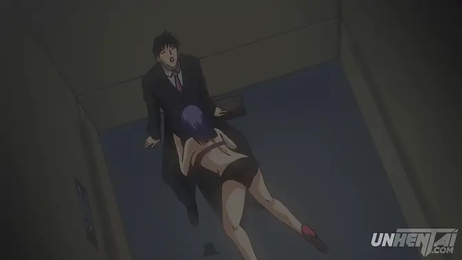 Elevator with Hot Busty Girls - Hentai Uncensored [Subtitled]