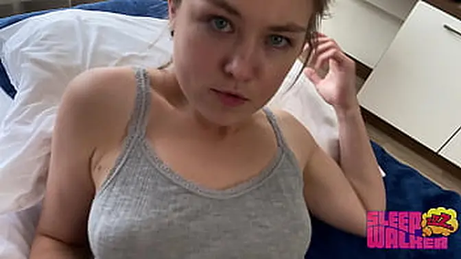 18yo petite beauty cheats with big cock and gets creampied