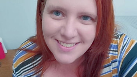 Redhead milf married bbw squirts —  sucks and teases her husband so he can bring friends