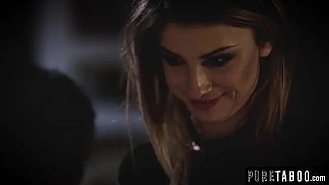 Teen Kristen Scott confronts cheating teacher, takes his big dick