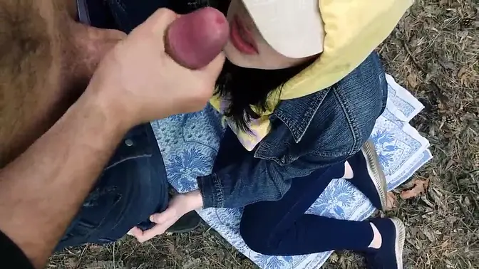 Public video  After school we fuck in the woods