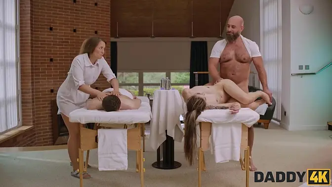 Naughty masseuse Nicole Sweet gets caught cheating with Neeo