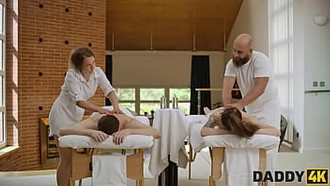 Naughty masseuse Nicole Sweet gets caught cheating with Neeo