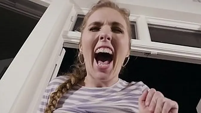 Blonde with big boobs and round ass performs anal fisting in threesome