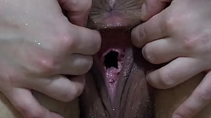 BBW Russian PAWG licked and fucked in lesbian doggystyle