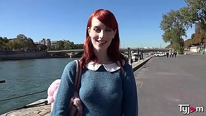Tall Ginger gets her ass pounded in California