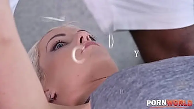 Czech blonde Blanche Bradburry gets double penetrated by BBCs