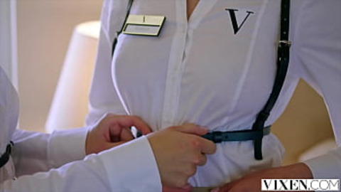 VIXEN Hot babes enjoy threesome