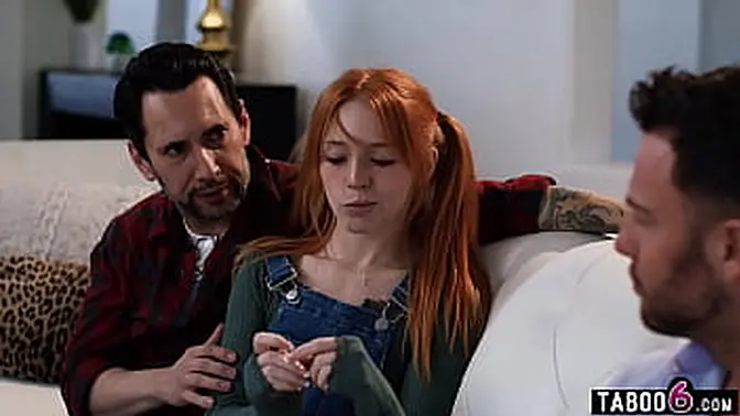 Young girlfriend double fucked by government official and her hunk