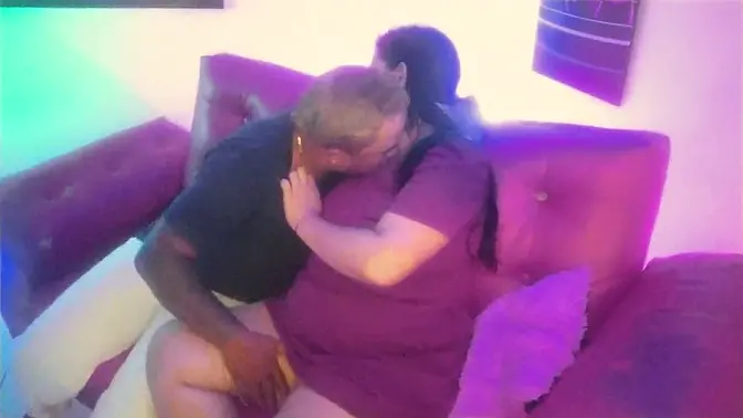 Chubby slut gets neighbor's cock in her without a condom