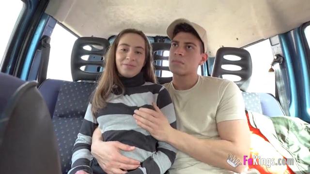 Shy amateur babe gets drilled outdoor before even getting to our studios!