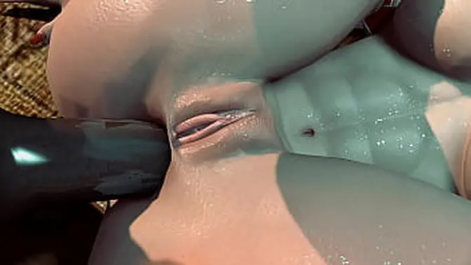 Busty elf gets fucked hard by big-dicked creature