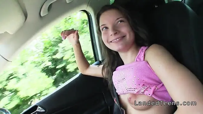 Stranger with huge cock fucks hitch teen pov