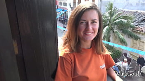 Fucking hot girl and cum on ass