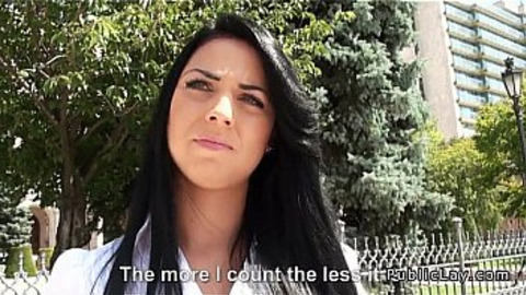 Hungarian amateur fucks for cash in public