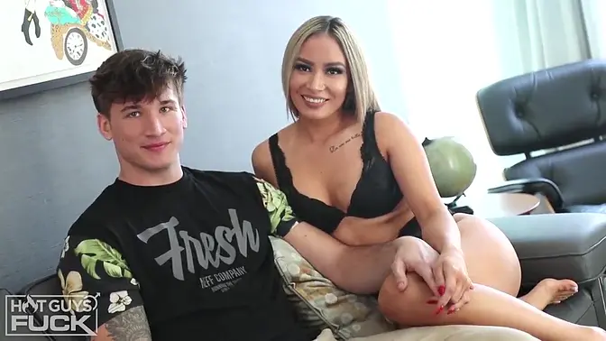 Latina teen rides huge cock with big booty