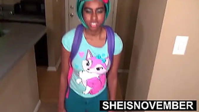 Skinny Nerd Swallows Cum in Forbidden Student Affair