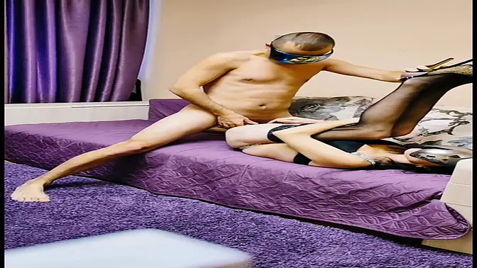 Home roleplay with skinny mature