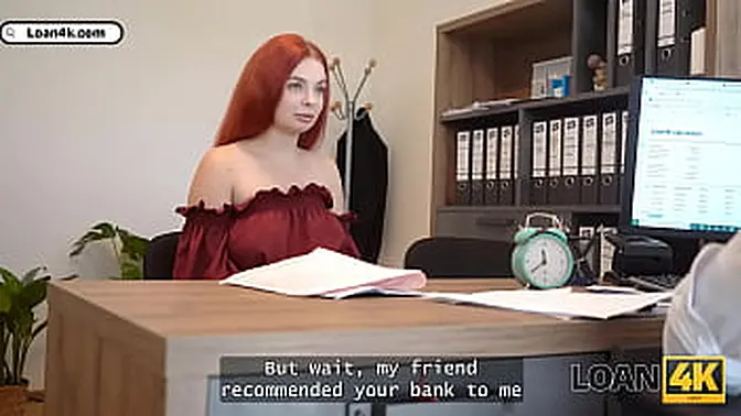 LOAN4K  Miss Olivia got so horny and jumped on a dick right in the office