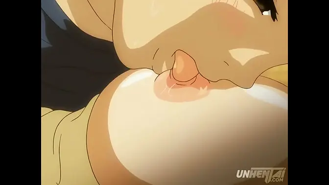 Mature anime MILF gets caught jerking off