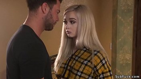 Fan Seth visits his fav blonde cam girl Lexi Lore and soon after puts her in rope bondage and then fucks her mouth and pussy with big dick
