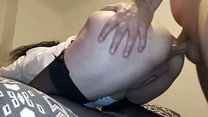 Big Ass MILF takes deep anal pounding