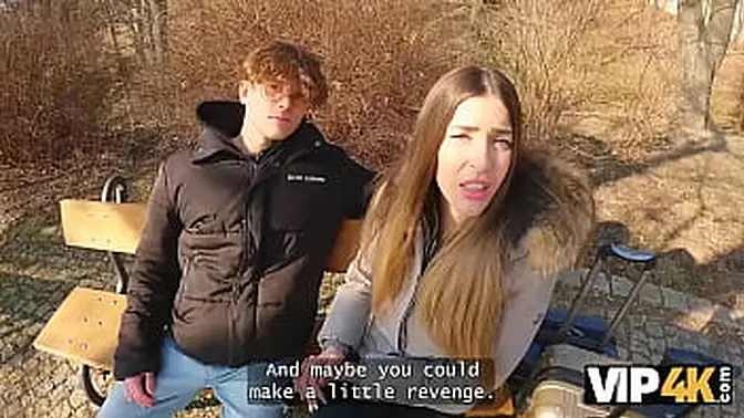 VIP4K  Marica Chanelle made a good deal to stay in Czech