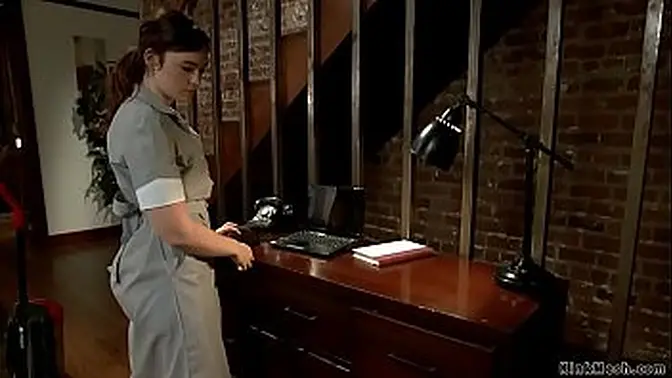 Bound and Anal Filled Housewife Gagging on Big Cock