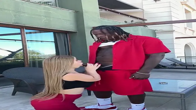 Petite slut humps BBC until she squirts