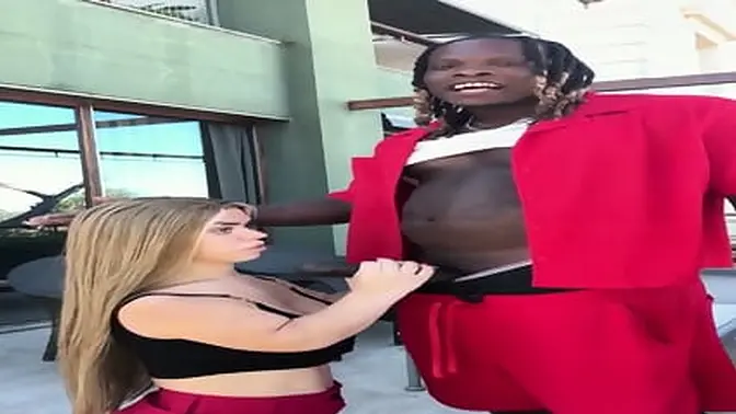 Petite slut bounces on BBC until she squirts