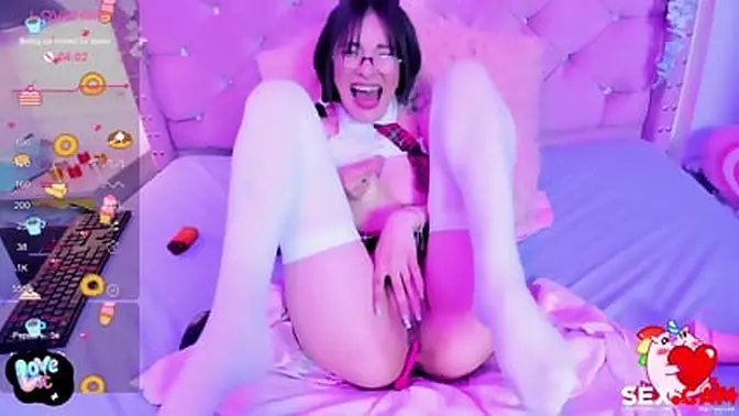 With Big Tits She Starts Stimulating Herself With Her Fingers And Ends Up Putting A Plug Up Her Ass 3