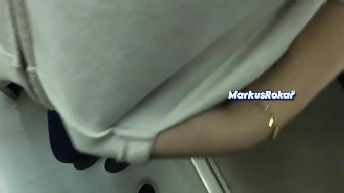 Desperate hubby watches as stranger touches wife in spandex leggings