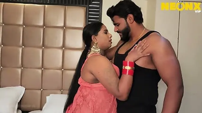 Indian Chubby MILF Fucks Hewr Gym Trainer