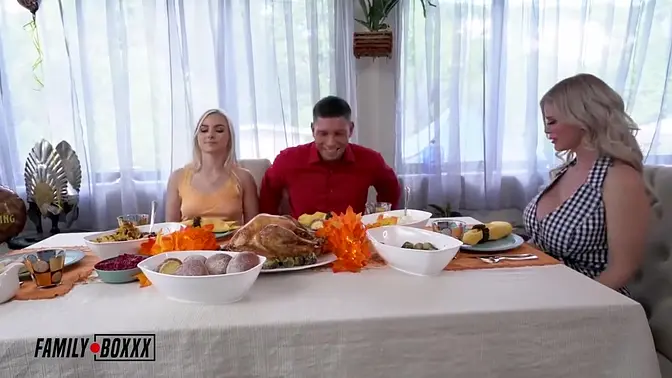 Stepson Fucked His Wife And His Stepmom At Family Dinner - Casca Akashova