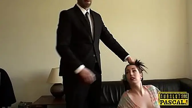 Slap and fuck euro sub in high heels