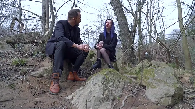 Young receptionist sucks and humps cock