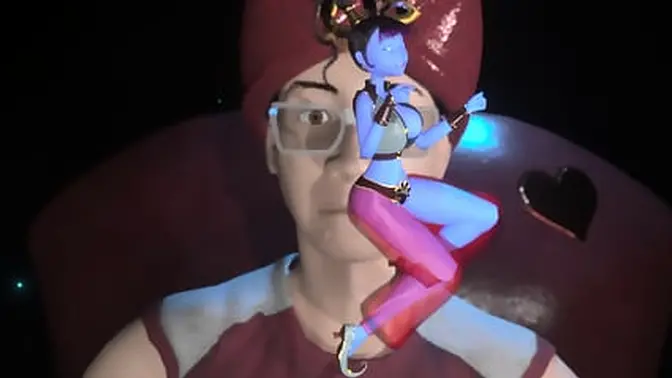 Cartoon 3D threesome with busty babes and multiple cocks