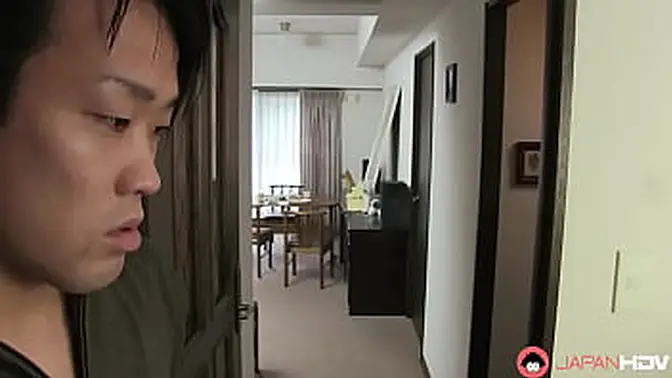 Eager step mom sucks son's cock and swallows his cum