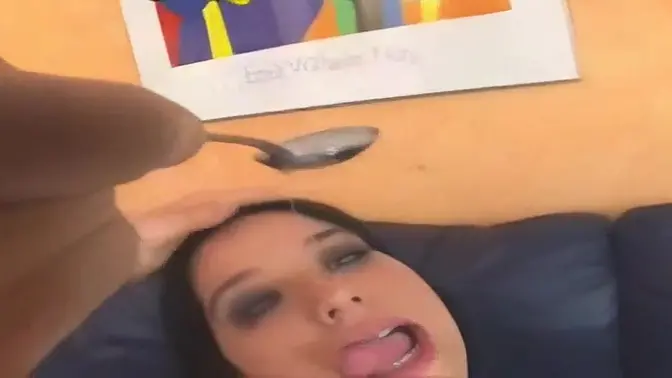 Anal Creampie Spoon Out