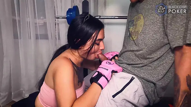 Lia Cooper Receives Intimate Boxing Class From Danny Clark