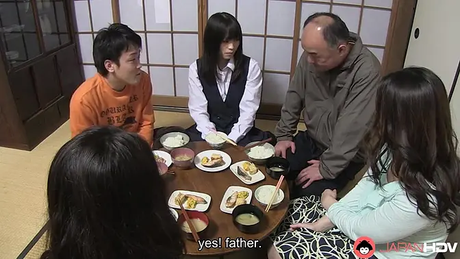 Stepbro eats out Asian step sis's wet pussy then she slow fucks him