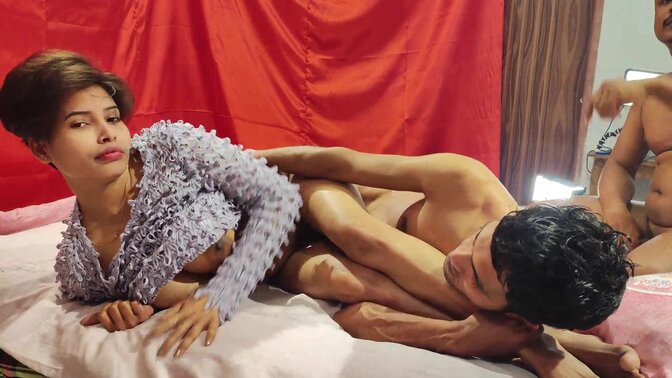 Step cousin shares cock with teen sister and hot college babe