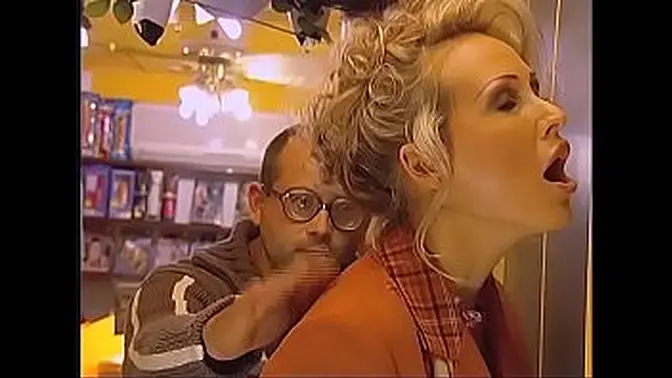 German MILF takes it hard in the ass at porn shop