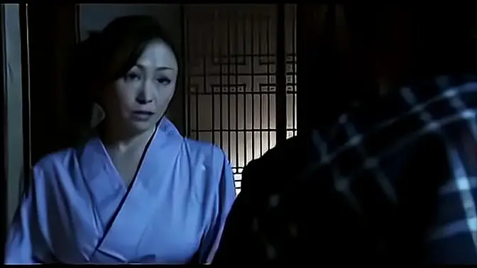 Mature Japanese MILF rides her husband's cock in sensual scenes from vintage Japanese cinema