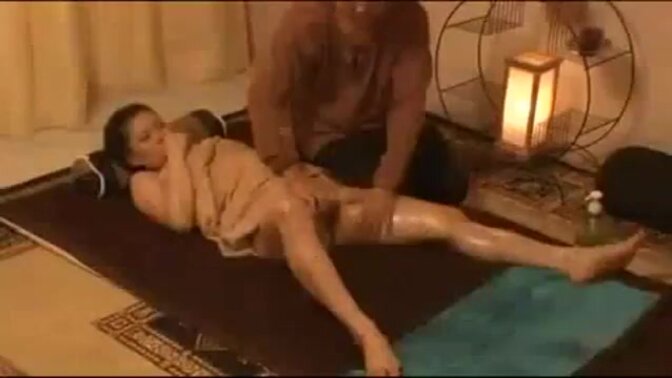 Japanese masseuse rides cock during lustful massage