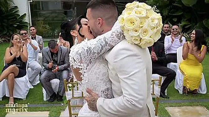 The Martix Wedding Chapter IV - Mariana Fucks the Priest in a Bathroom After Getting Married