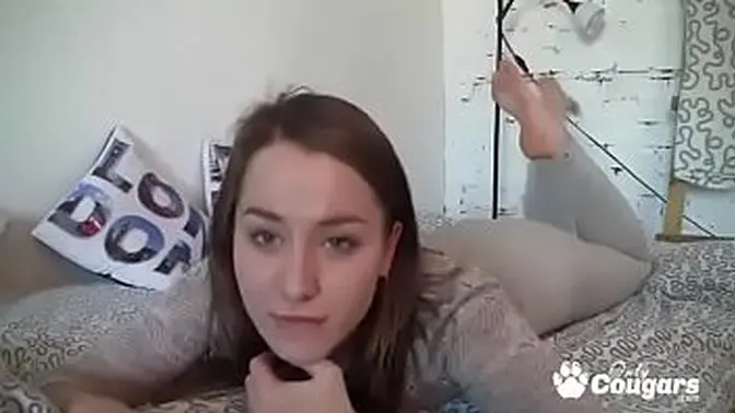 Delicious Teen Finger Bangs On Webcam