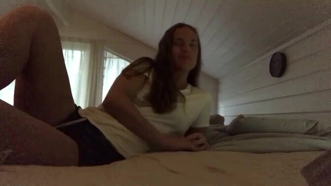 Shy amateur wife shares cock on webcam in live stream