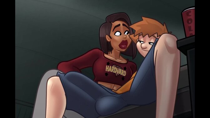 Busty blonde gets a mouthful of dick and titjob