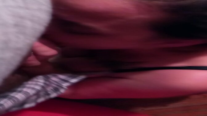 White dude gets his cock sucked for five minutes